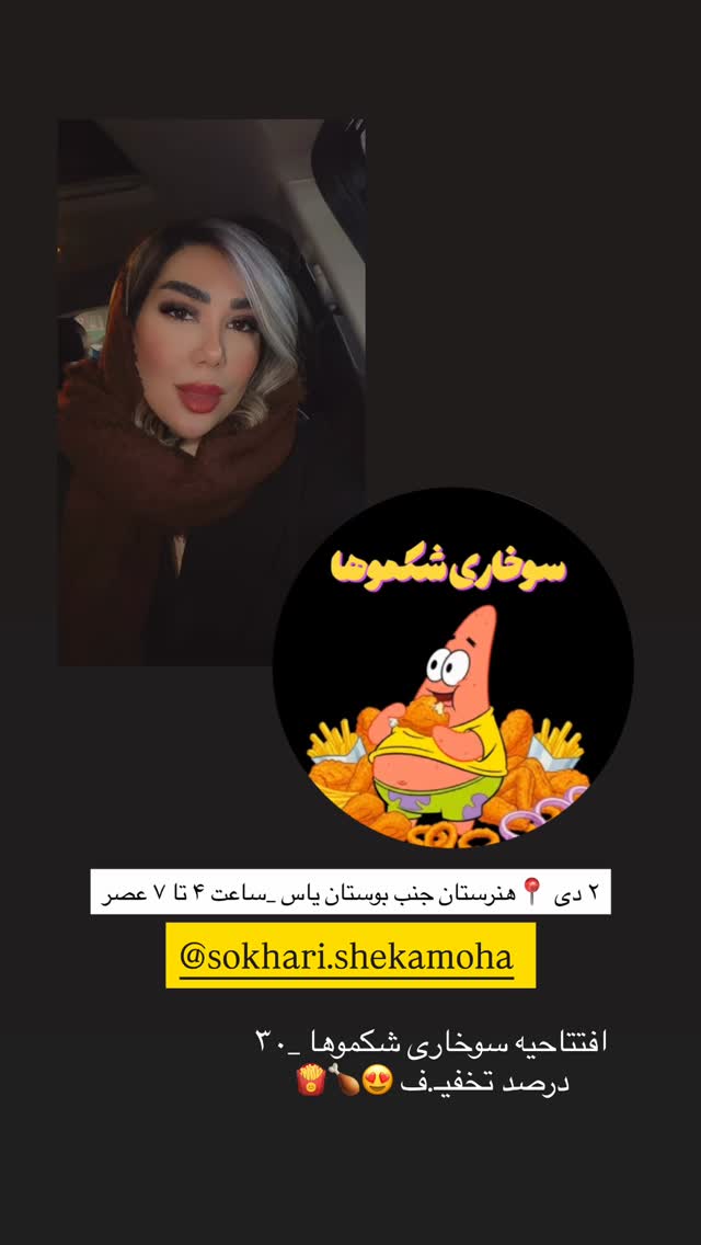  جدید ترین استوری اینستاگرام زهرا رسولی