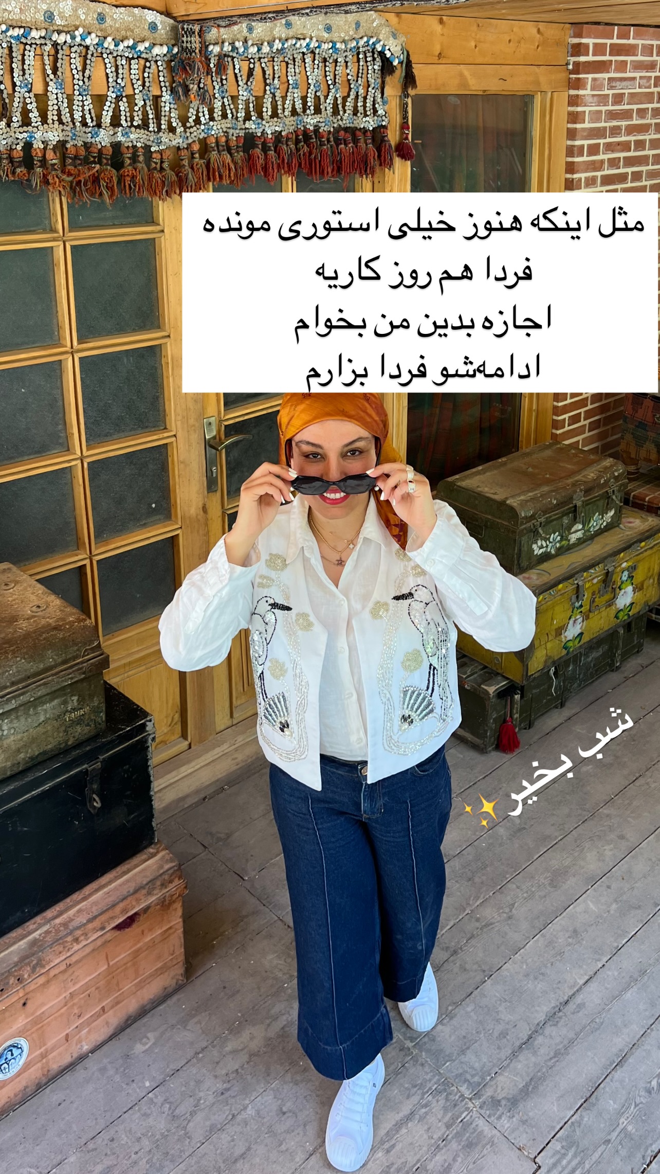  جدید ترین استوری اینستاگرام مرجان ماهینی