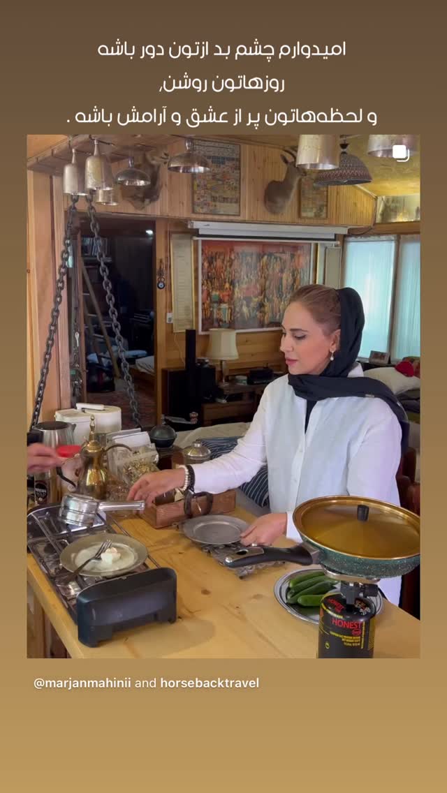  جدید ترین استوری اینستاگرام مرجان ماهینی