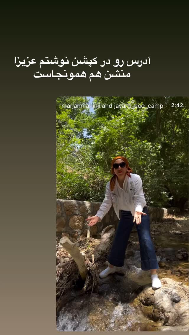  جدید ترین استوری اینستاگرام مرجان ماهینی
