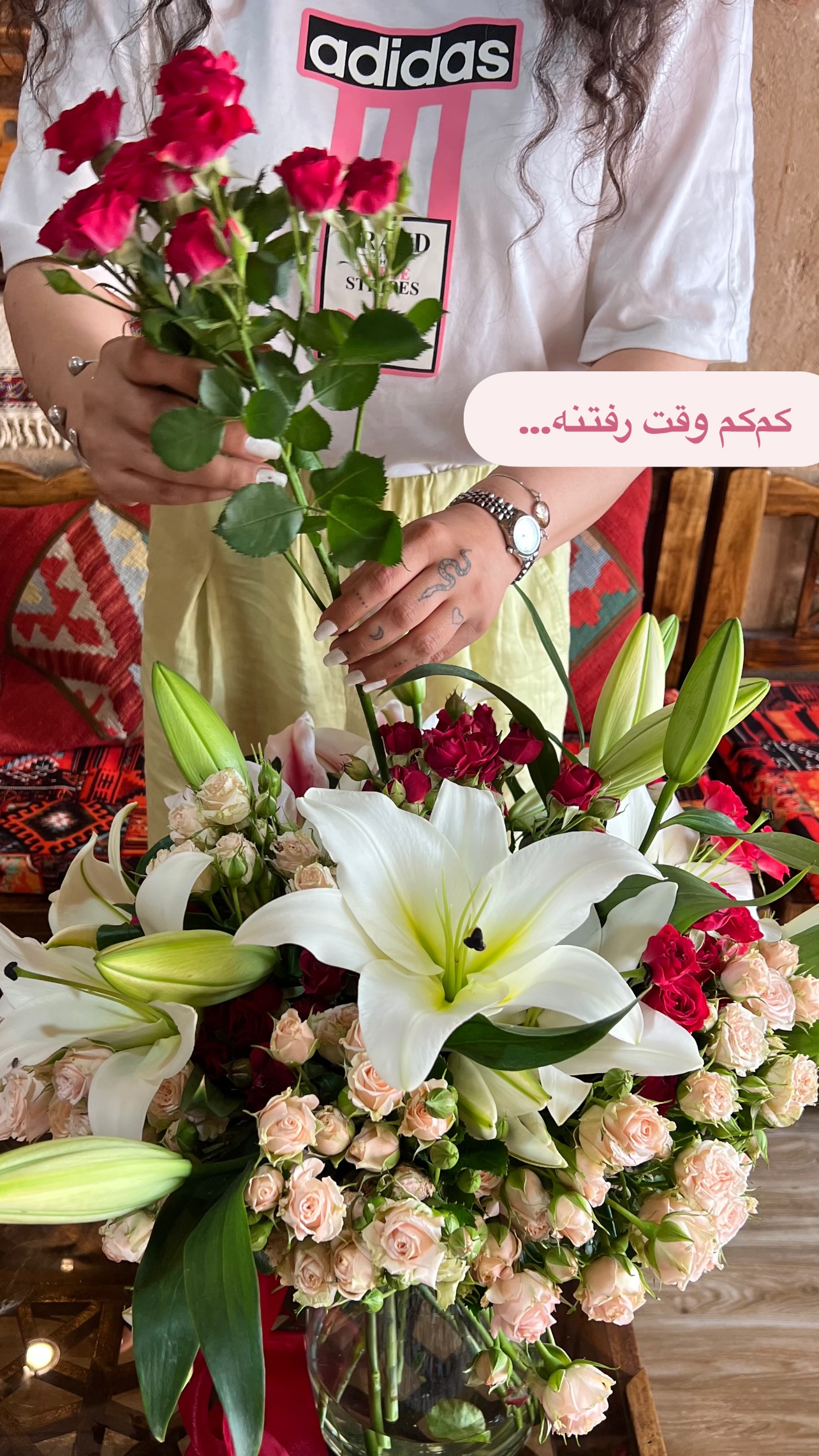  جدید ترین استوری اینستاگرام مرجان ماهینی