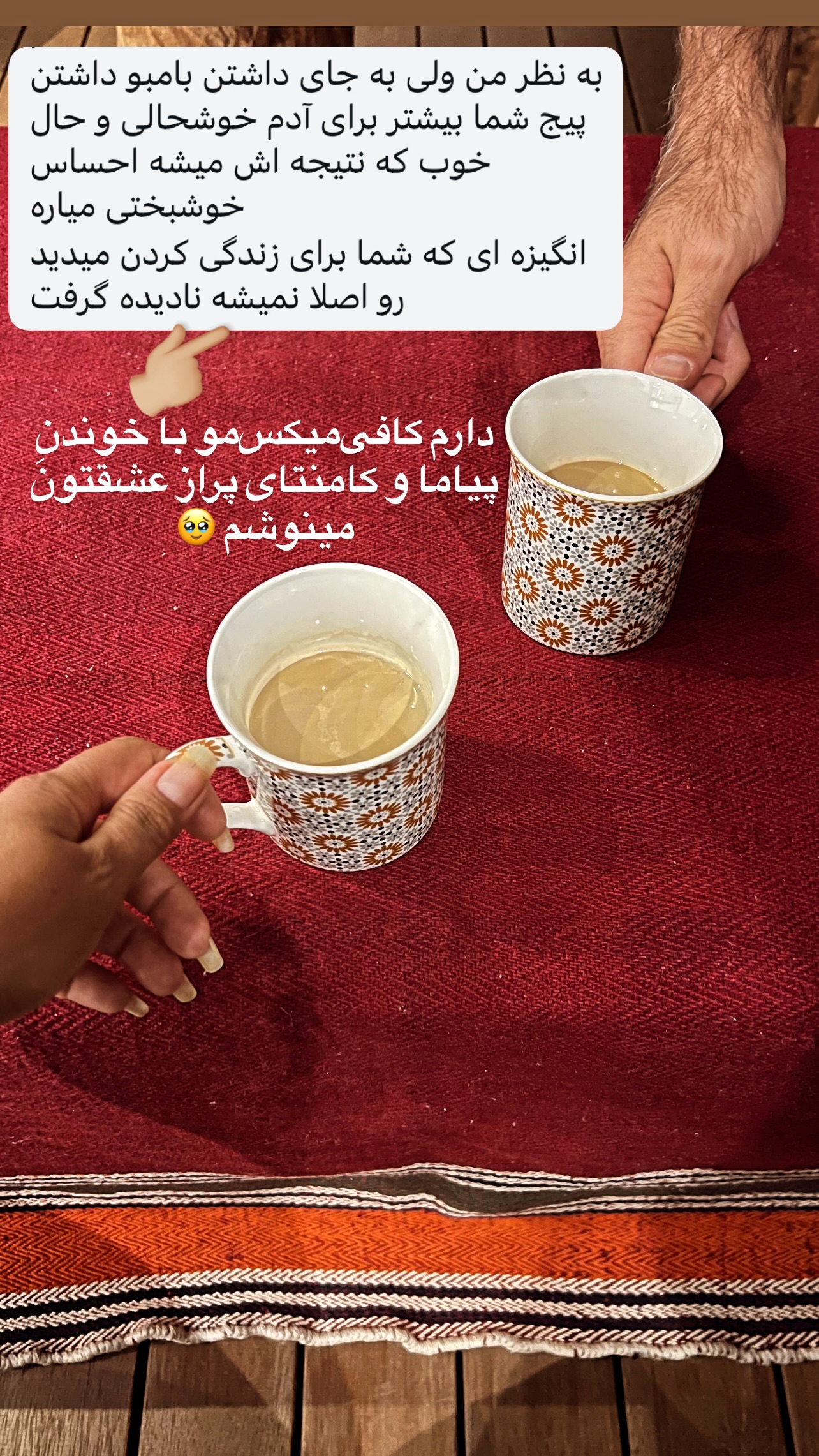  جدید ترین استوری اینستاگرام مرجان ماهینی