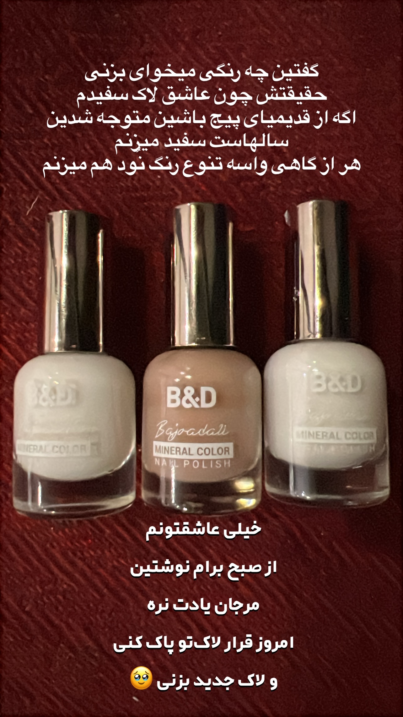  جدید ترین استوری اینستاگرام مرجان ماهینی
