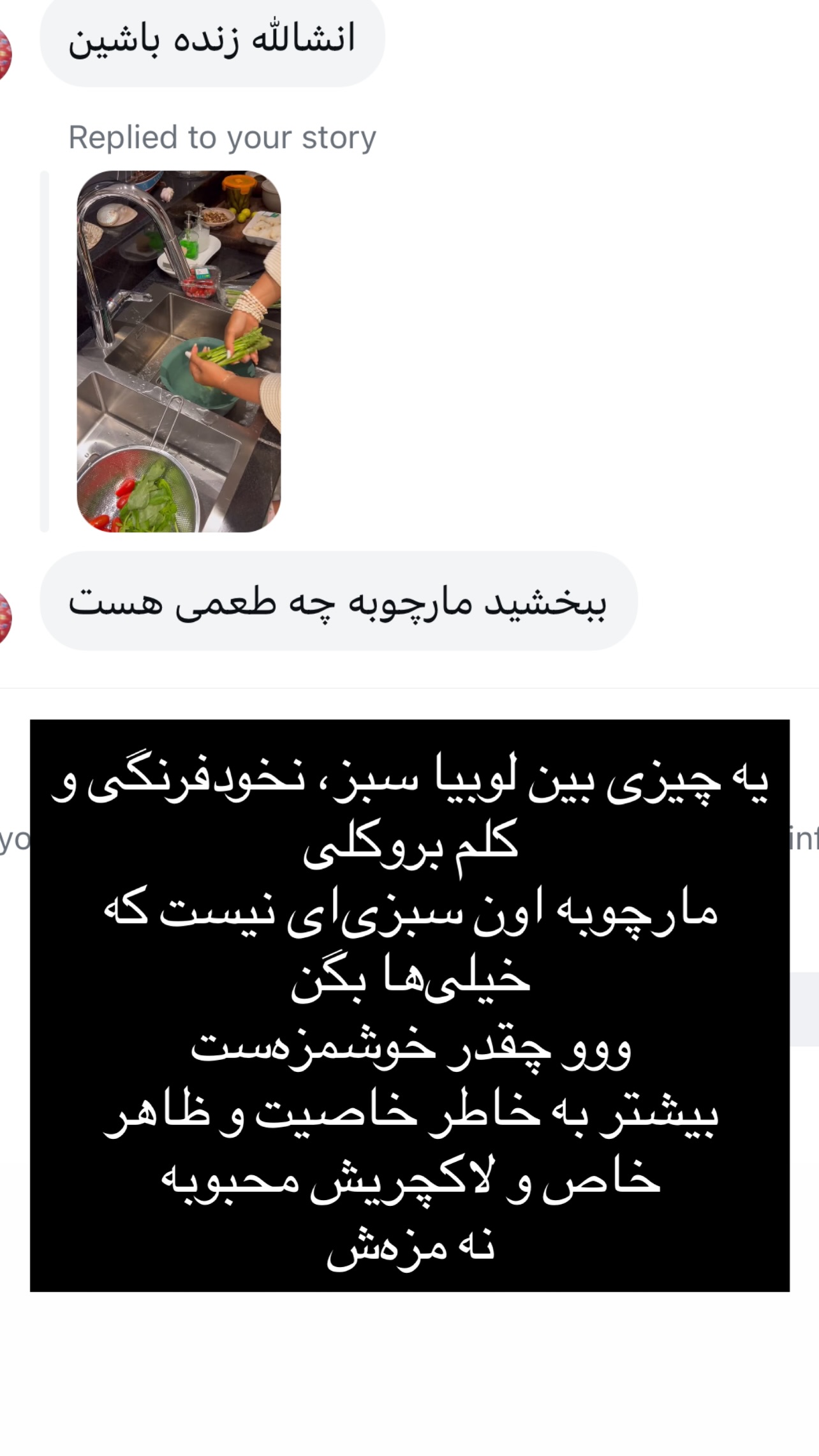 جدید ترین استوری اینستاگرام مرجان ماهینی