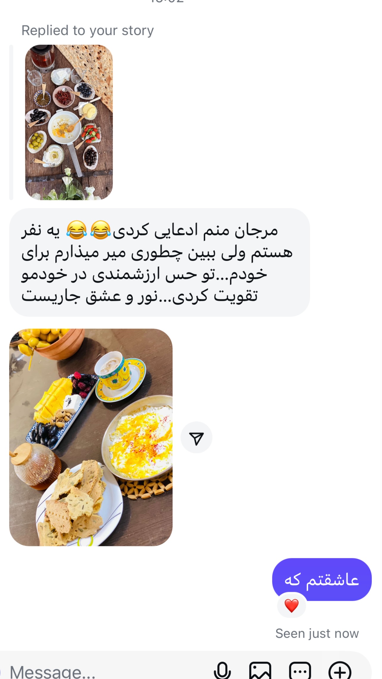  جدید ترین استوری اینستاگرام مرجان ماهینی