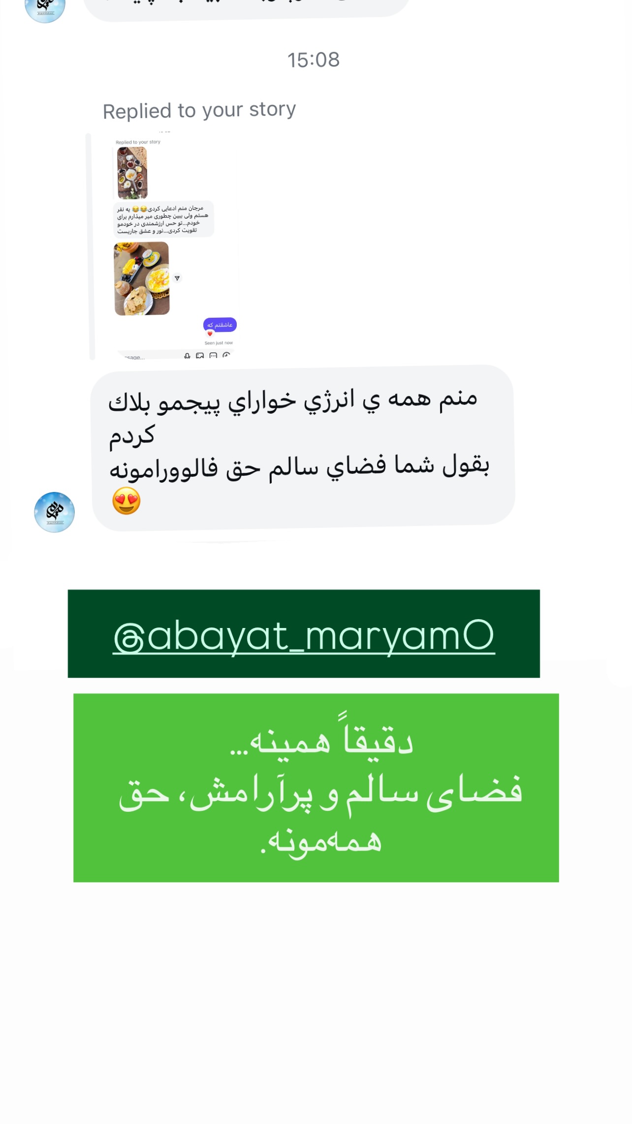  جدید ترین استوری اینستاگرام مرجان ماهینی