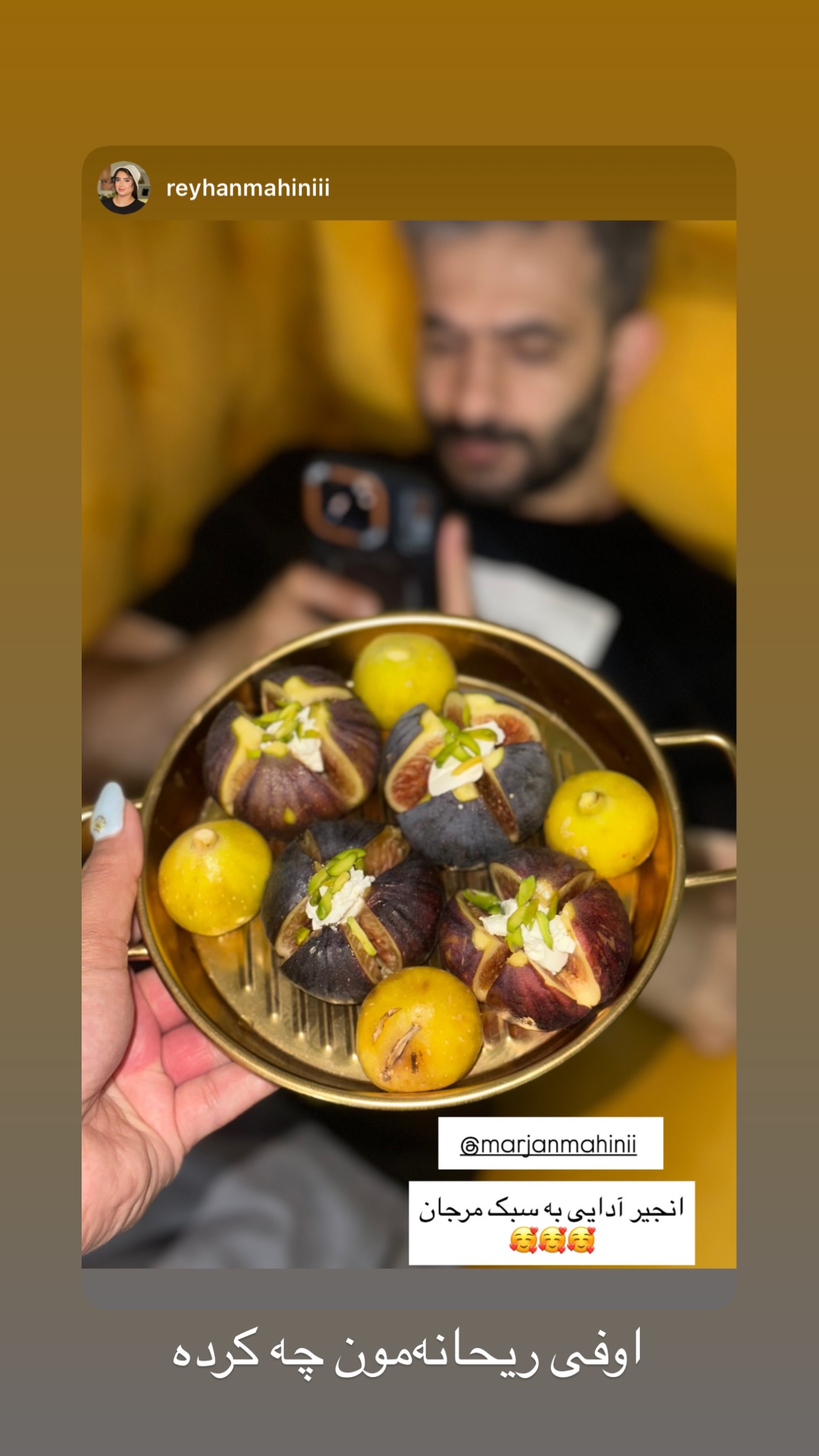 جدید ترین استوری اینستاگرام مرجان ماهینی
