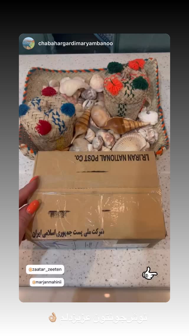  جدید ترین استوری اینستاگرام مرجان ماهینی