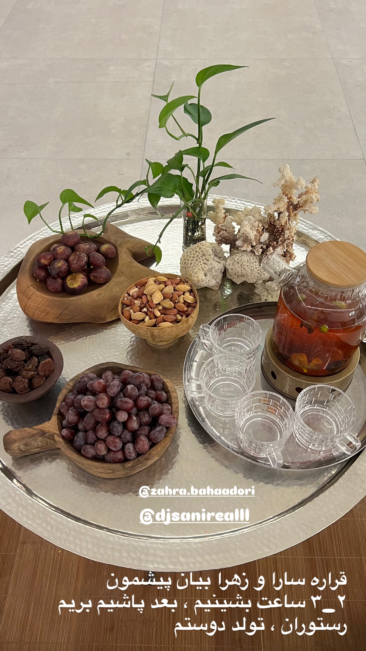  جدید ترین استوری اینستاگرام مرجان ماهینی