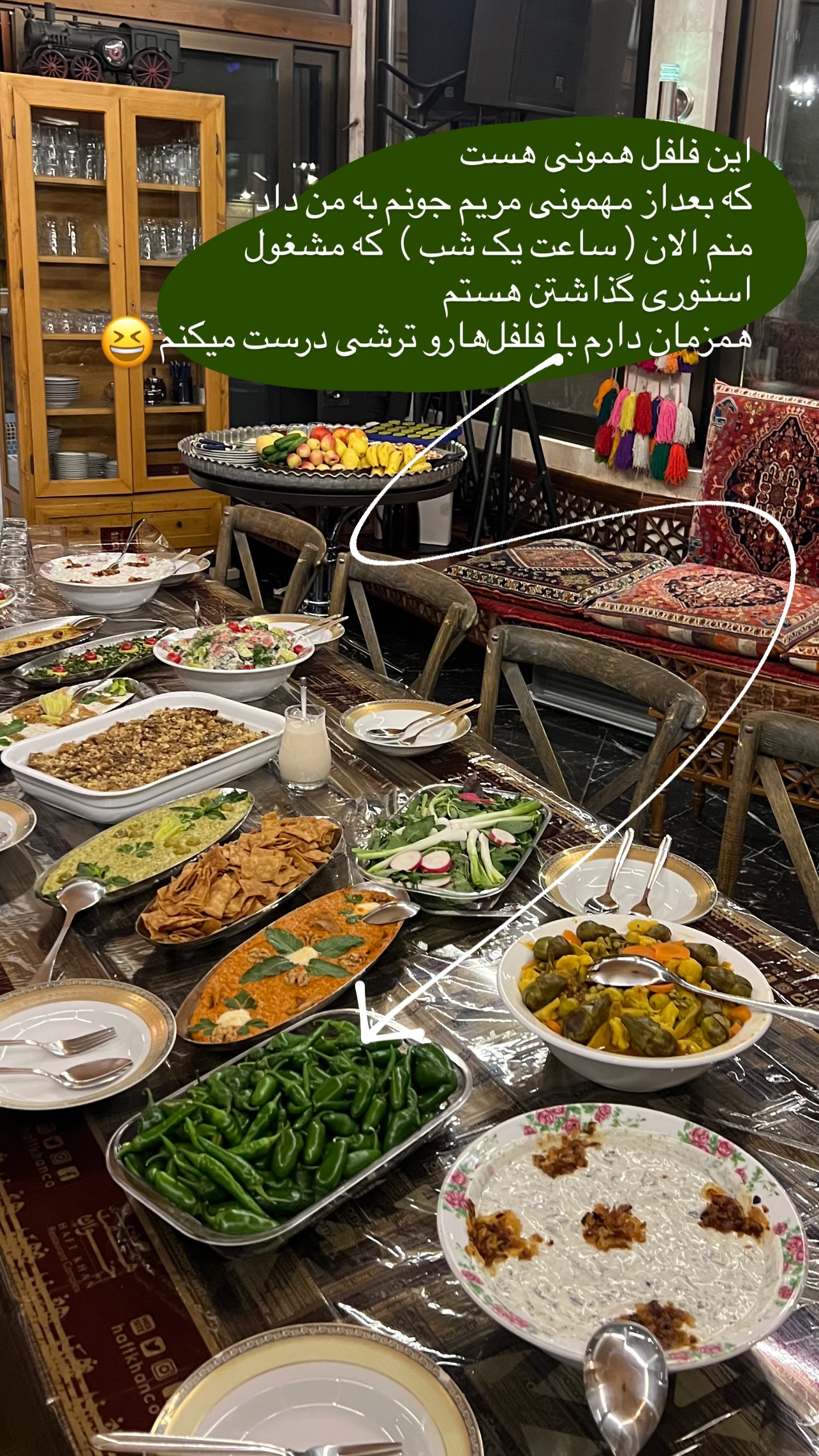  جدید ترین استوری اینستاگرام مرجان ماهینی