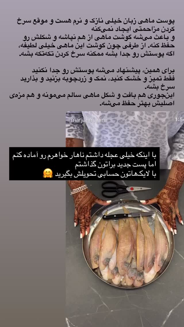  جدید ترین استوری اینستاگرام مرجان ماهینی