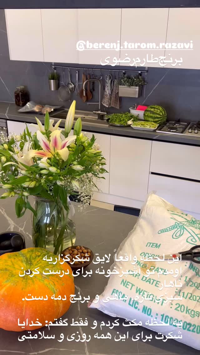  جدید ترین استوری اینستاگرام مرجان ماهینی