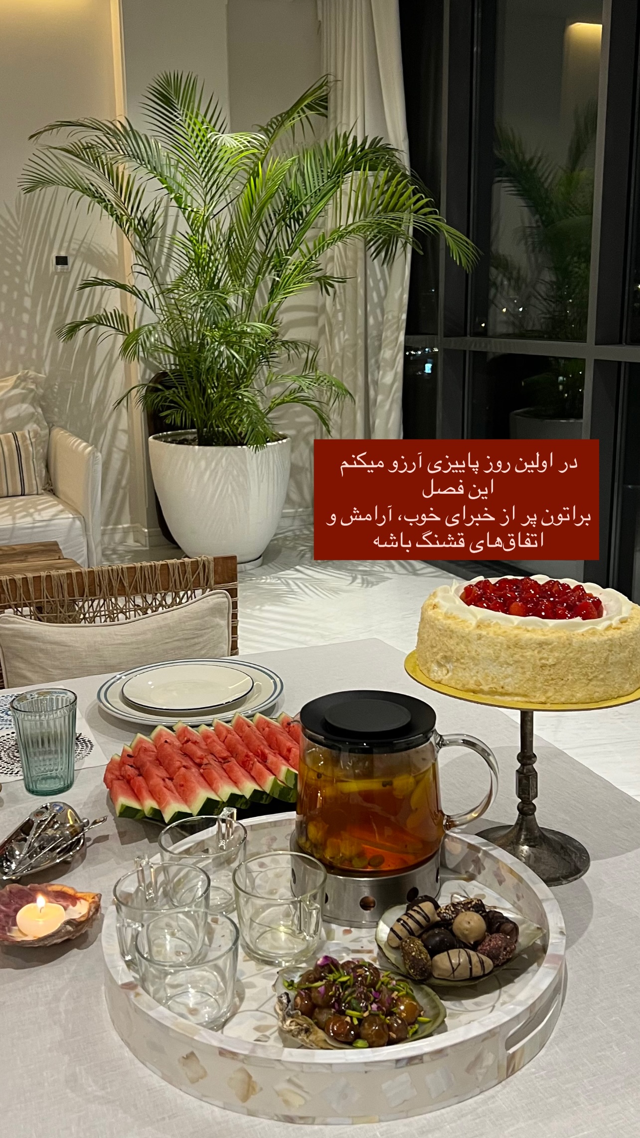 جدید ترین استوری اینستاگرام مرجان ماهینی
