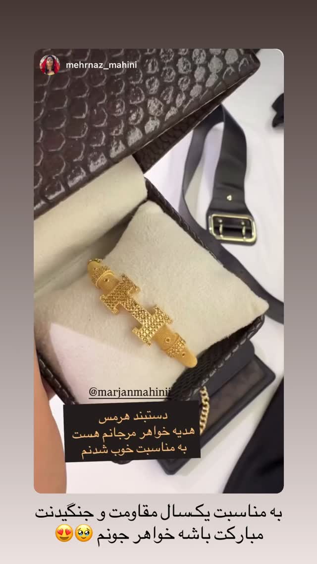  جدید ترین استوری اینستاگرام مرجان ماهینی