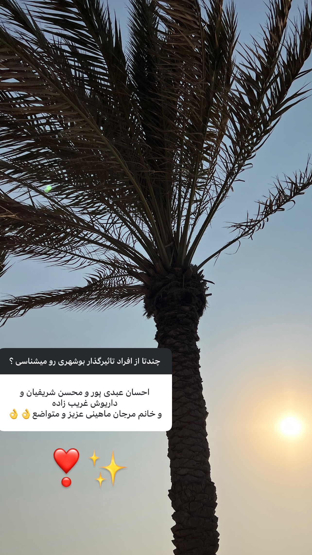  جدید ترین استوری اینستاگرام مرجان ماهینی