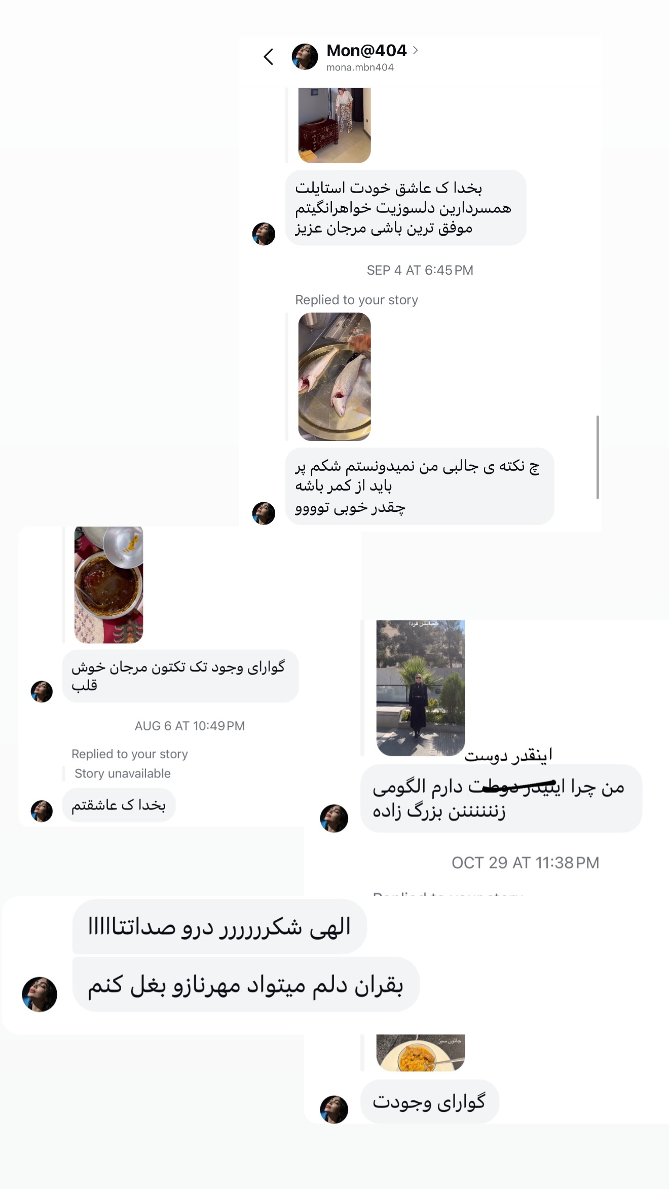  جدید ترین استوری اینستاگرام مرجان ماهینی