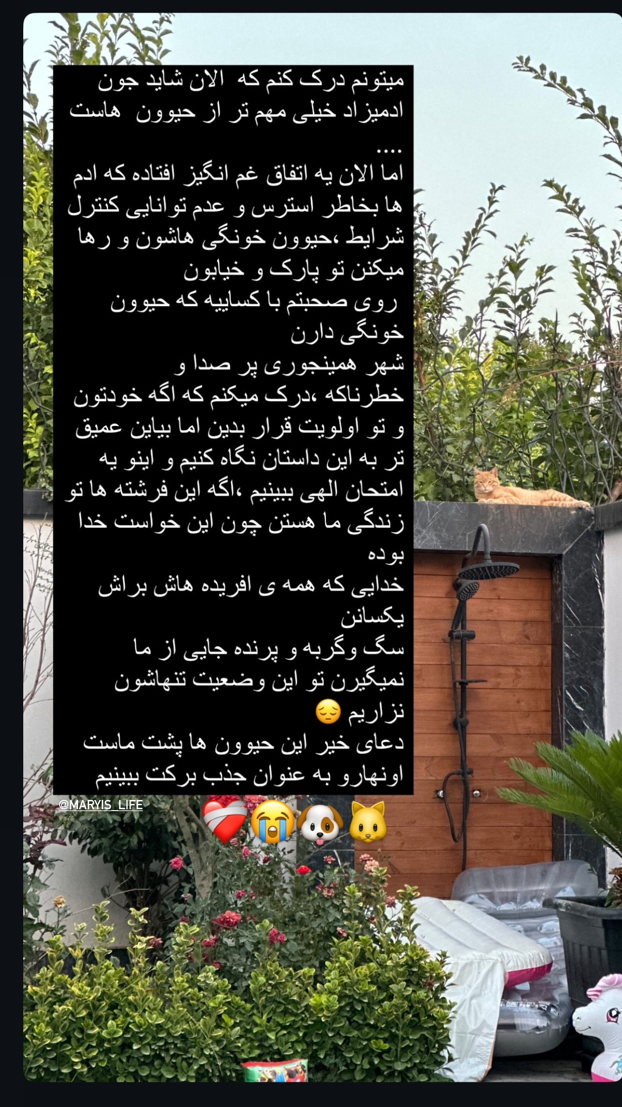  جدید ترین استوری اینستاگرام مریم سلطانی