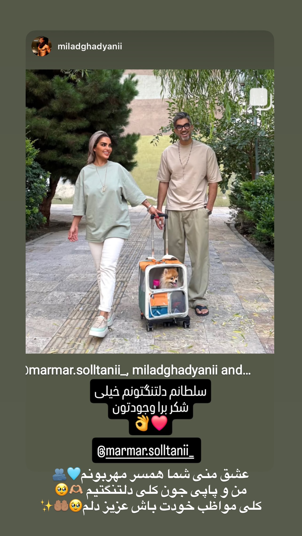  جدید ترین استوری اینستاگرام مریم سلطانی