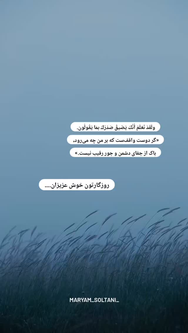  جدید ترین استوری اینستاگرام مریم صولتی