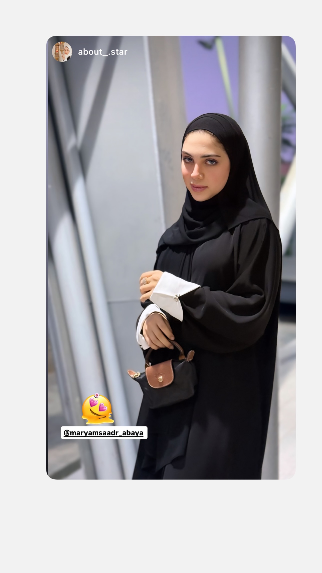  جدید ترین استوری اینستاگرام مریم صدر عبایا