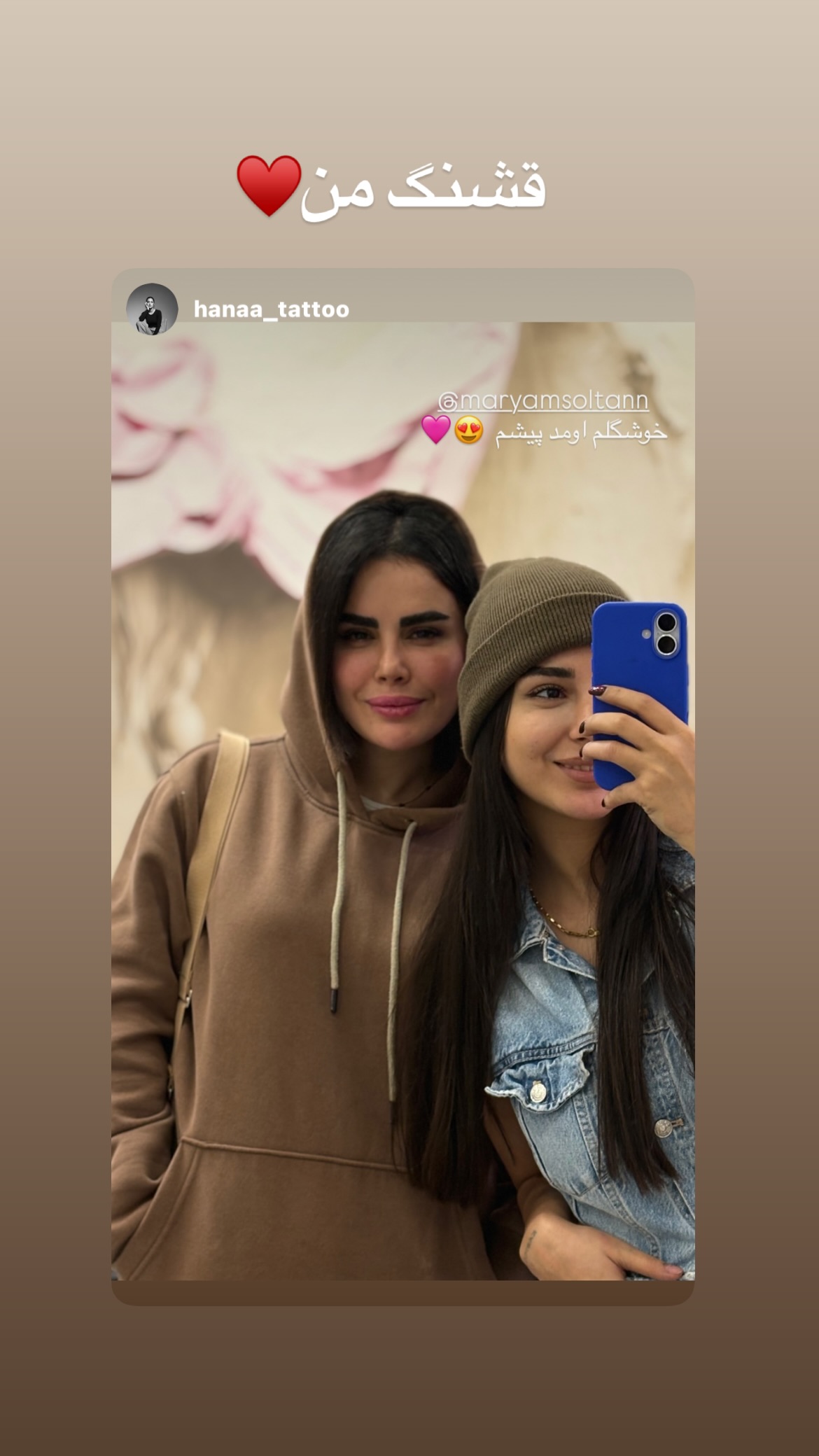  جدید ترین استوری اینستاگرام مریم احمدی پور