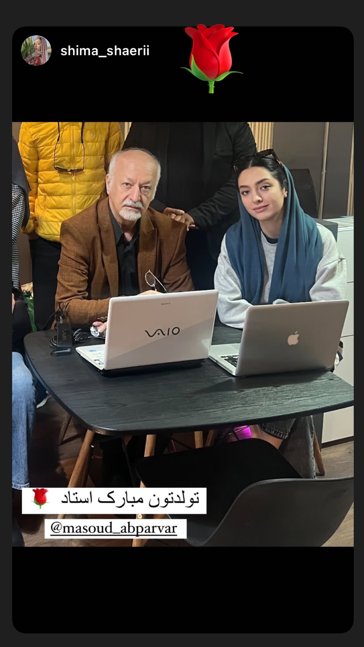  جدید ترین استوری اینستاگرام مسعود آب پرور