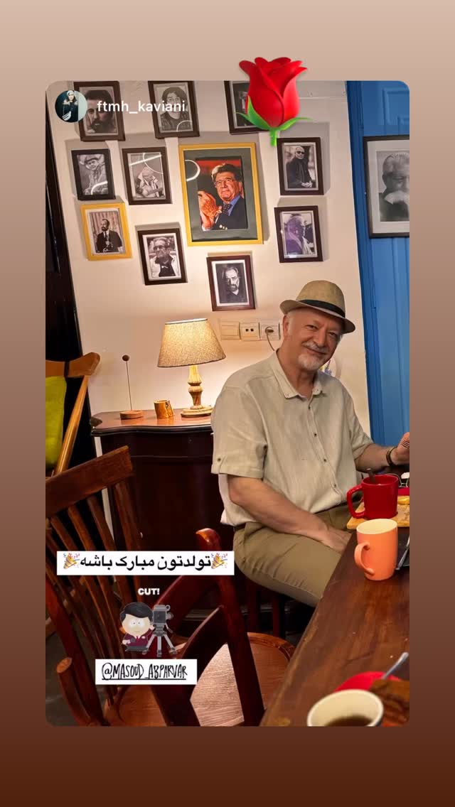  جدید ترین استوری اینستاگرام مسعود آب پرور