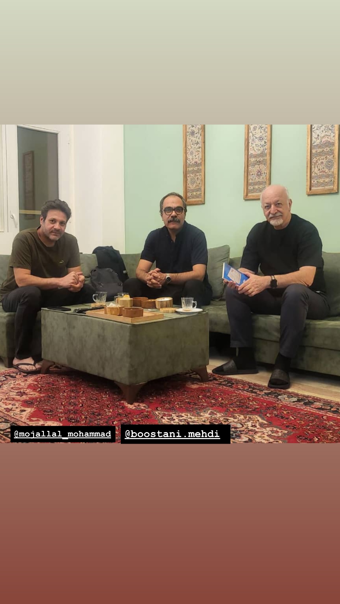  جدید ترین استوری اینستاگرام مسعود آب پرور