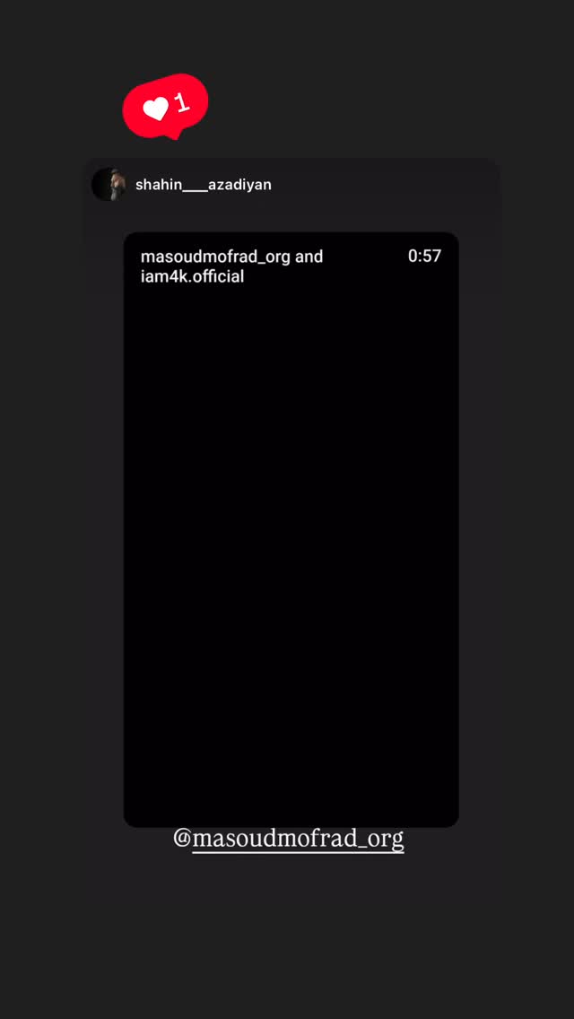  جدید ترین استوری اینستاگرام مسعود مفرد
