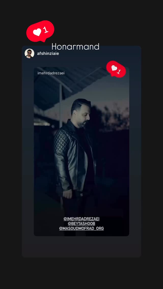  جدید ترین استوری اینستاگرام مسعود مفرد