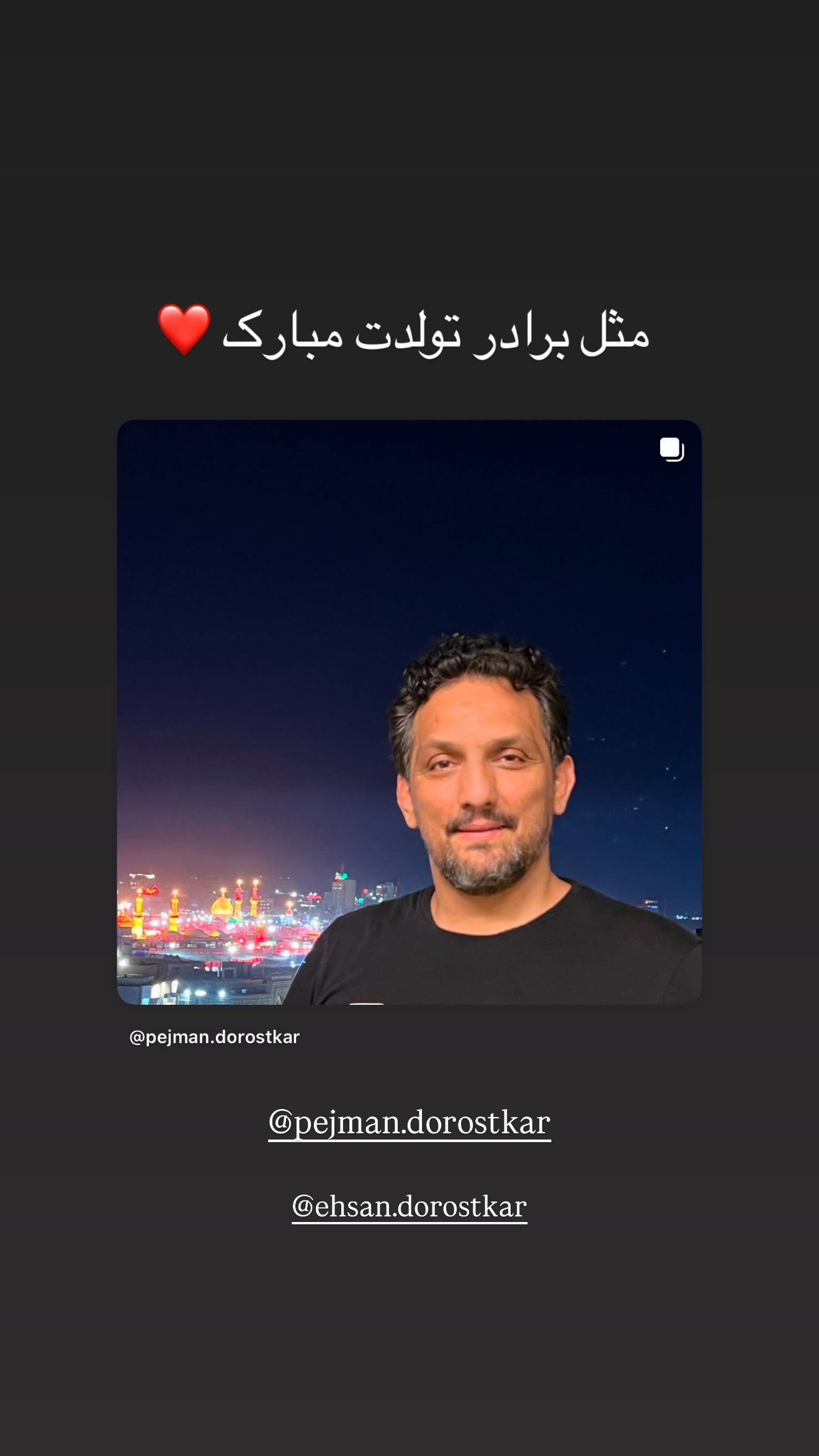  جدید ترین استوری اینستاگرام مسعود صادق لو