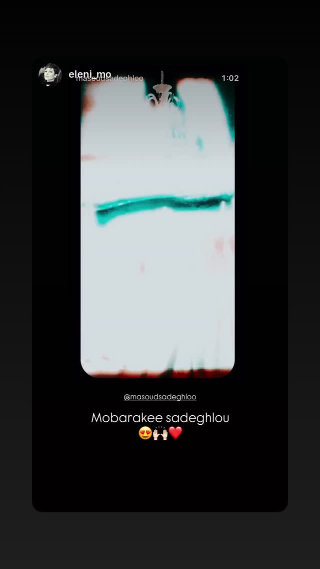  جدید ترین استوری اینستاگرام مسعود صادق لو