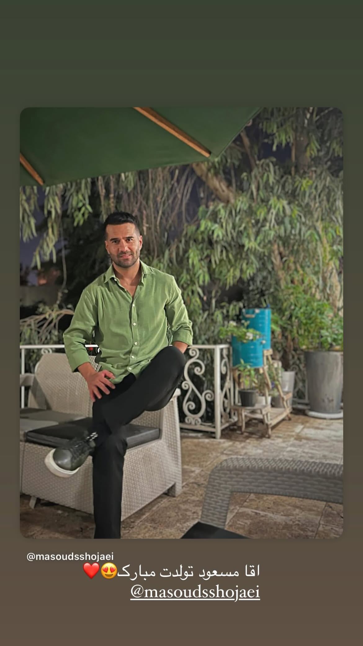  جدید ترین استوری اینستاگرام مسعود شجاعی