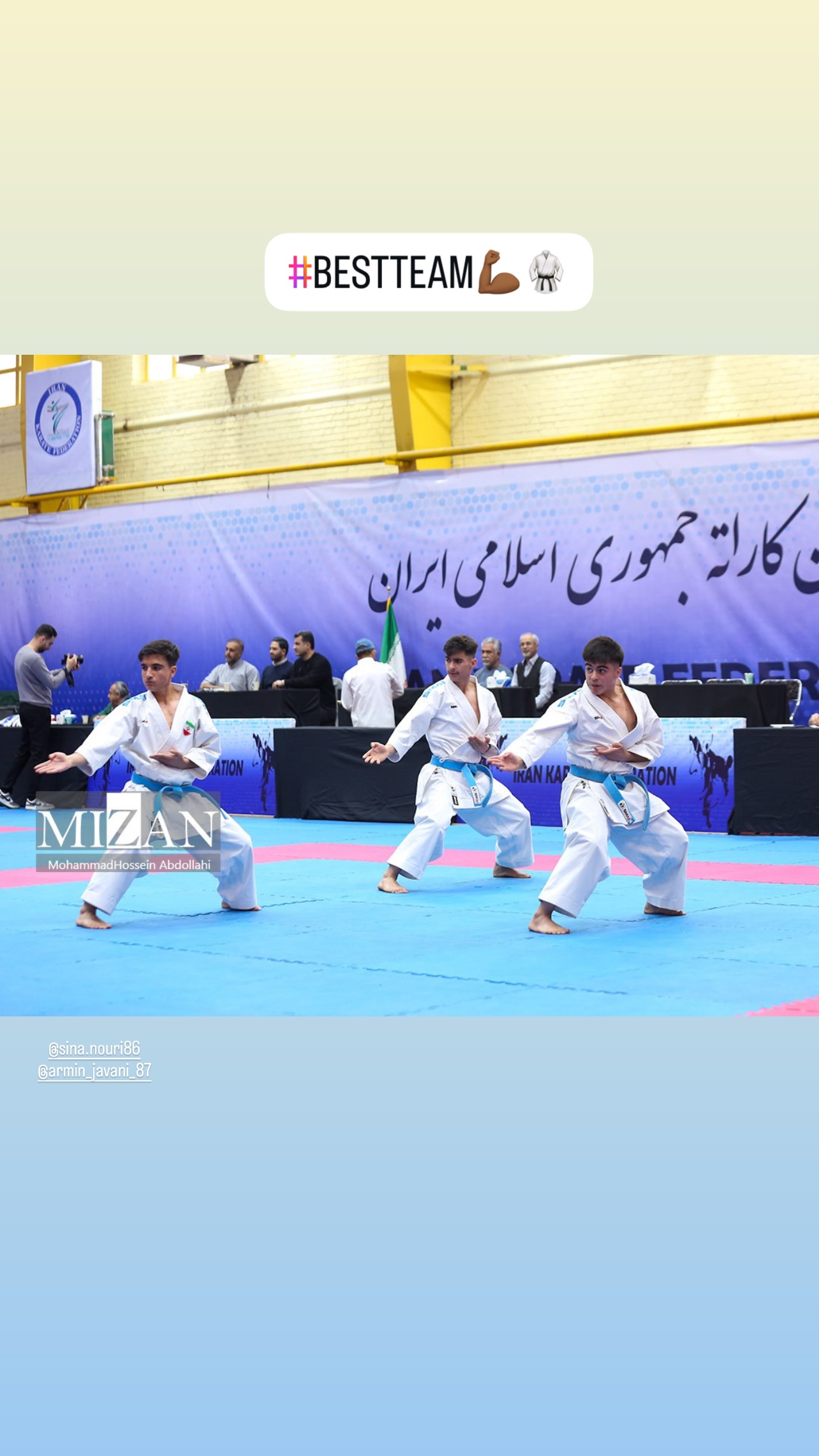 جدید ترین استوری اینستاگرام مهدی حق نظری