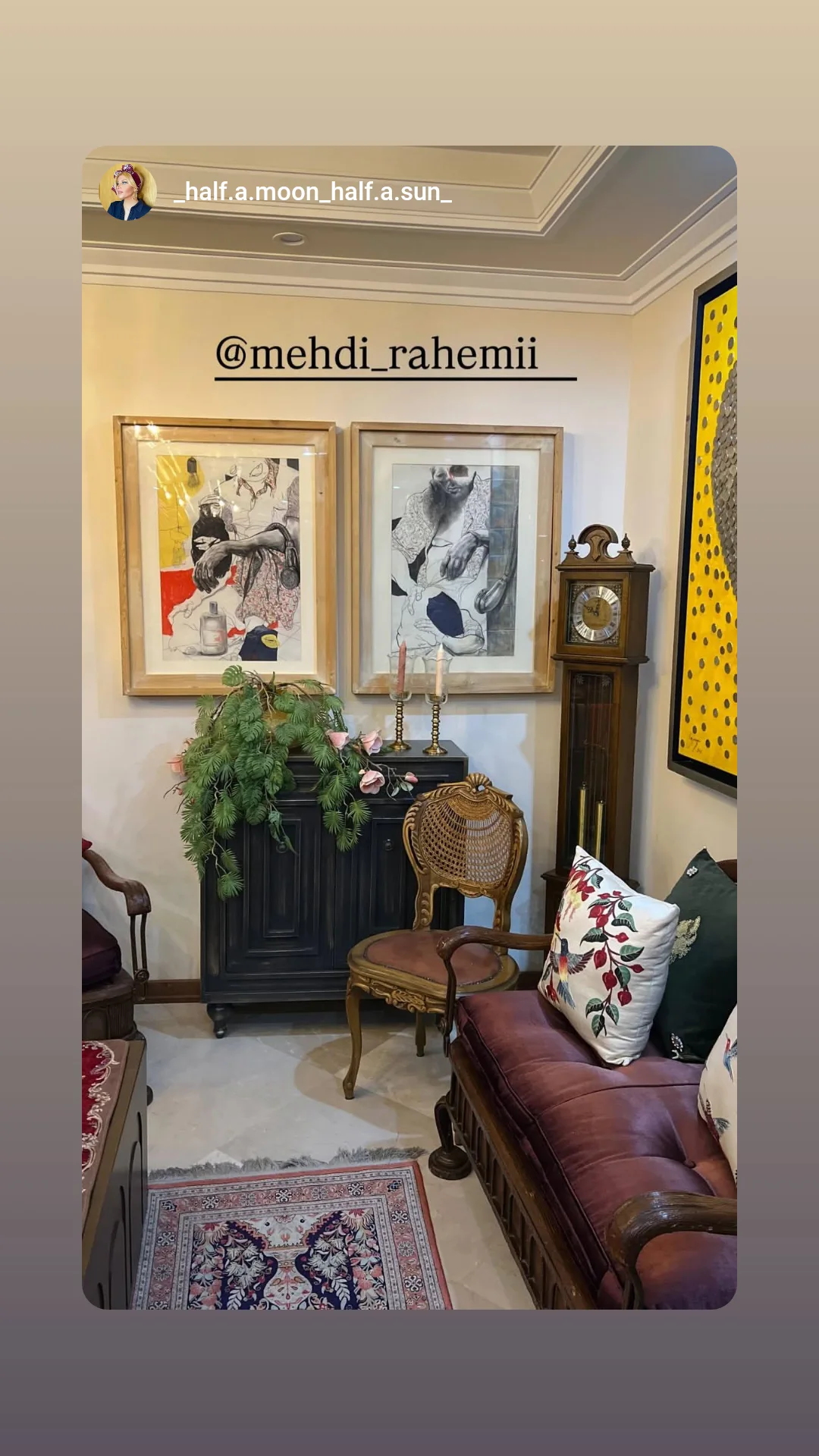  جدید ترین استوری اینستاگرام مهدی راحمی