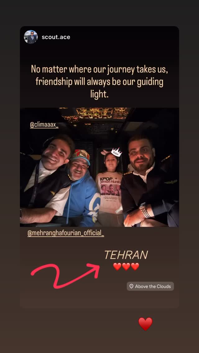  جدید ترین استوری اینستاگرام مهران غفوریان