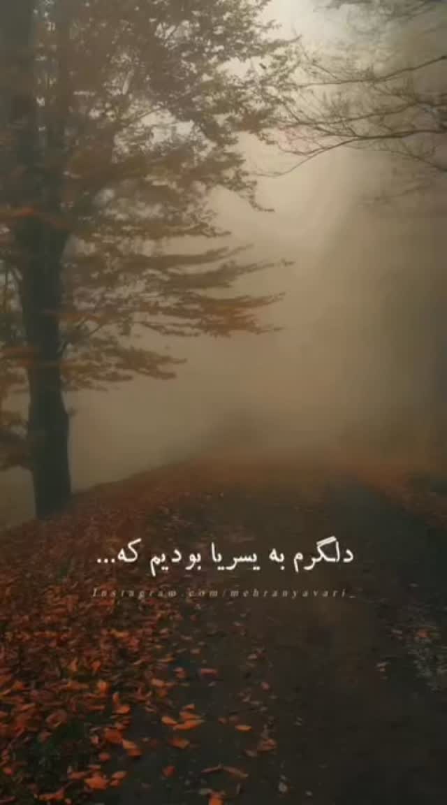  جدید ترین استوری اینستاگرام مهران یاوری