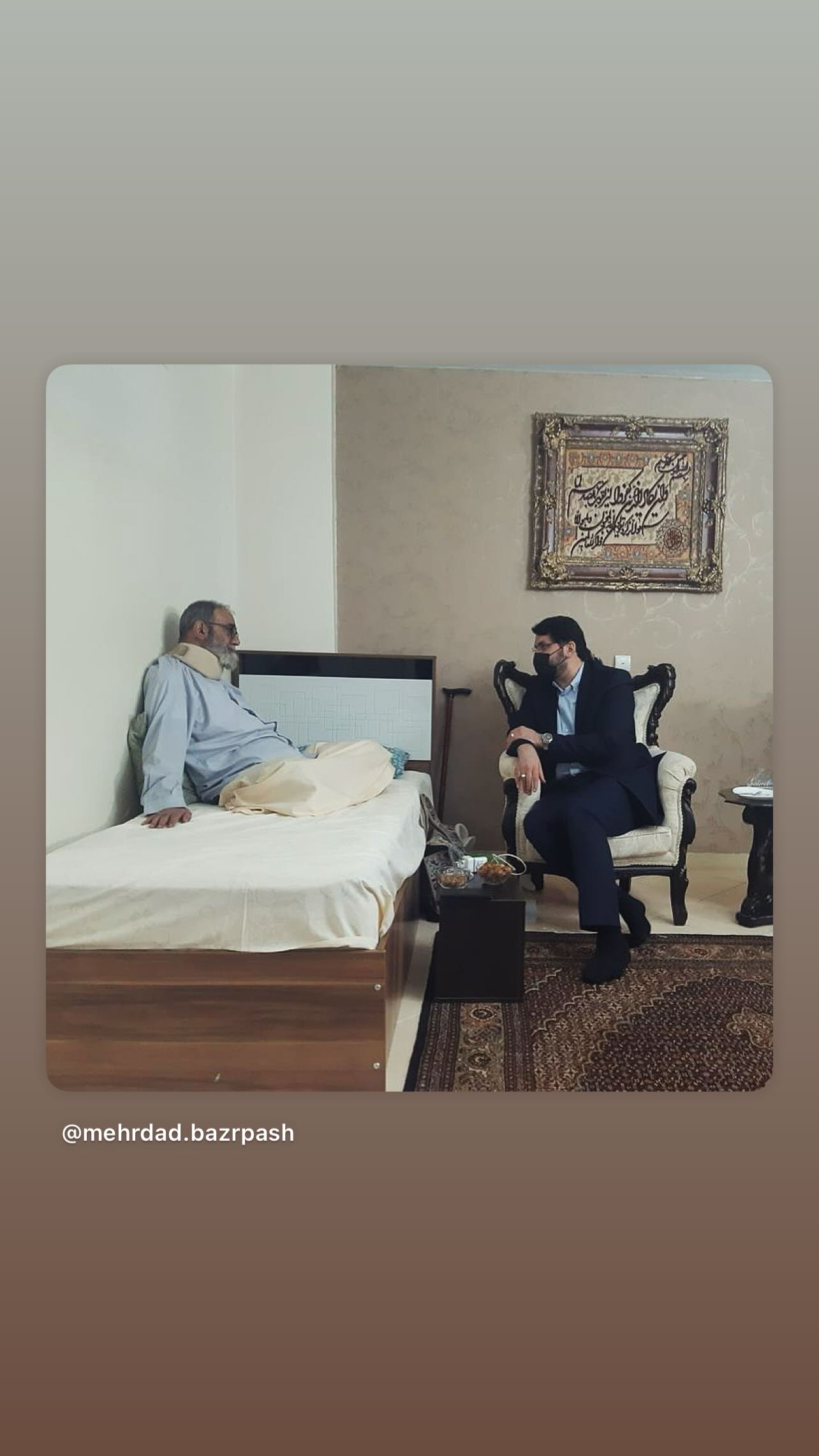  جدید ترین استوری اینستاگرام مهرداد بذرپاش