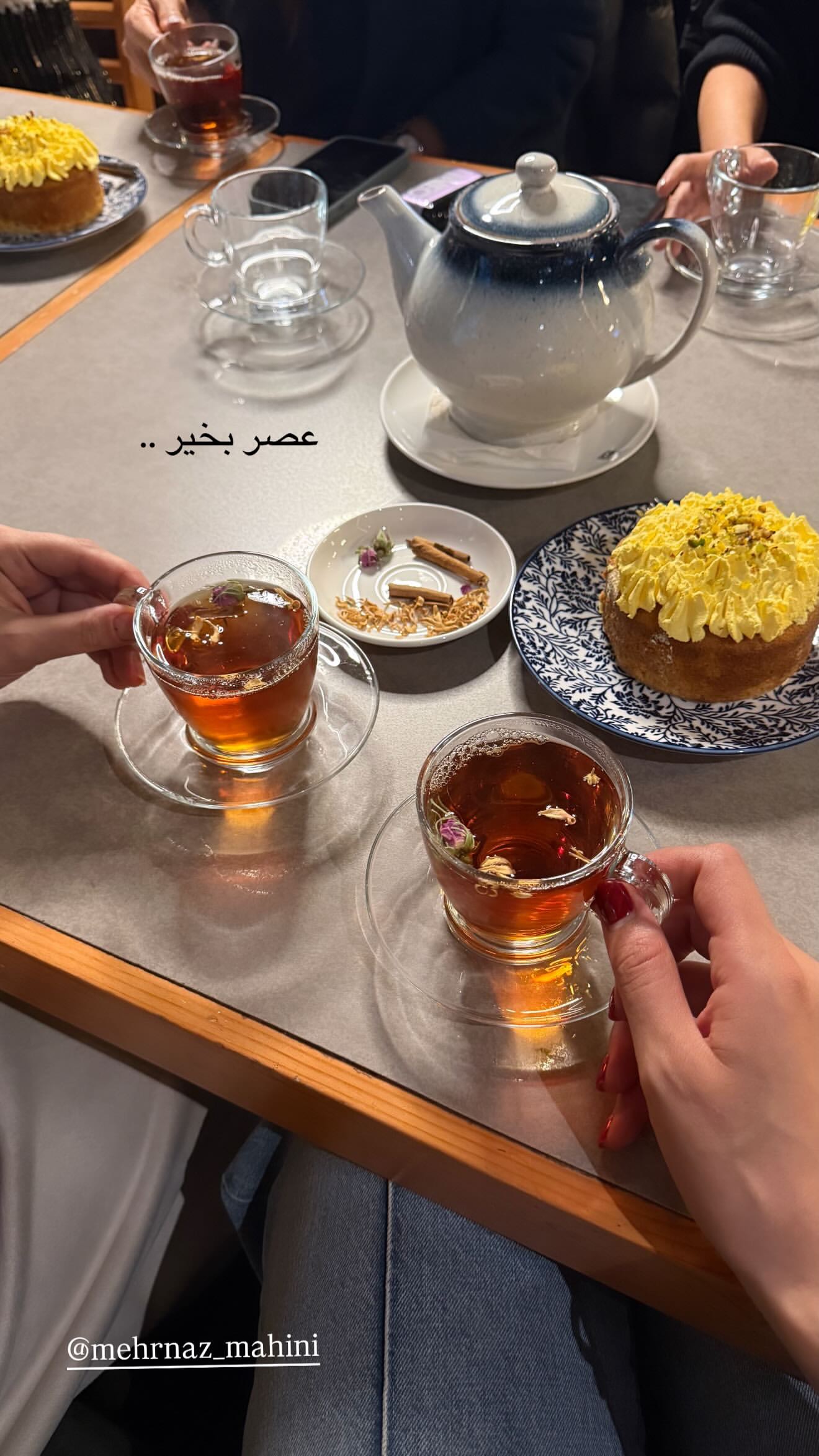  جدید ترین استوری اینستاگرام مهرناز ماهینی