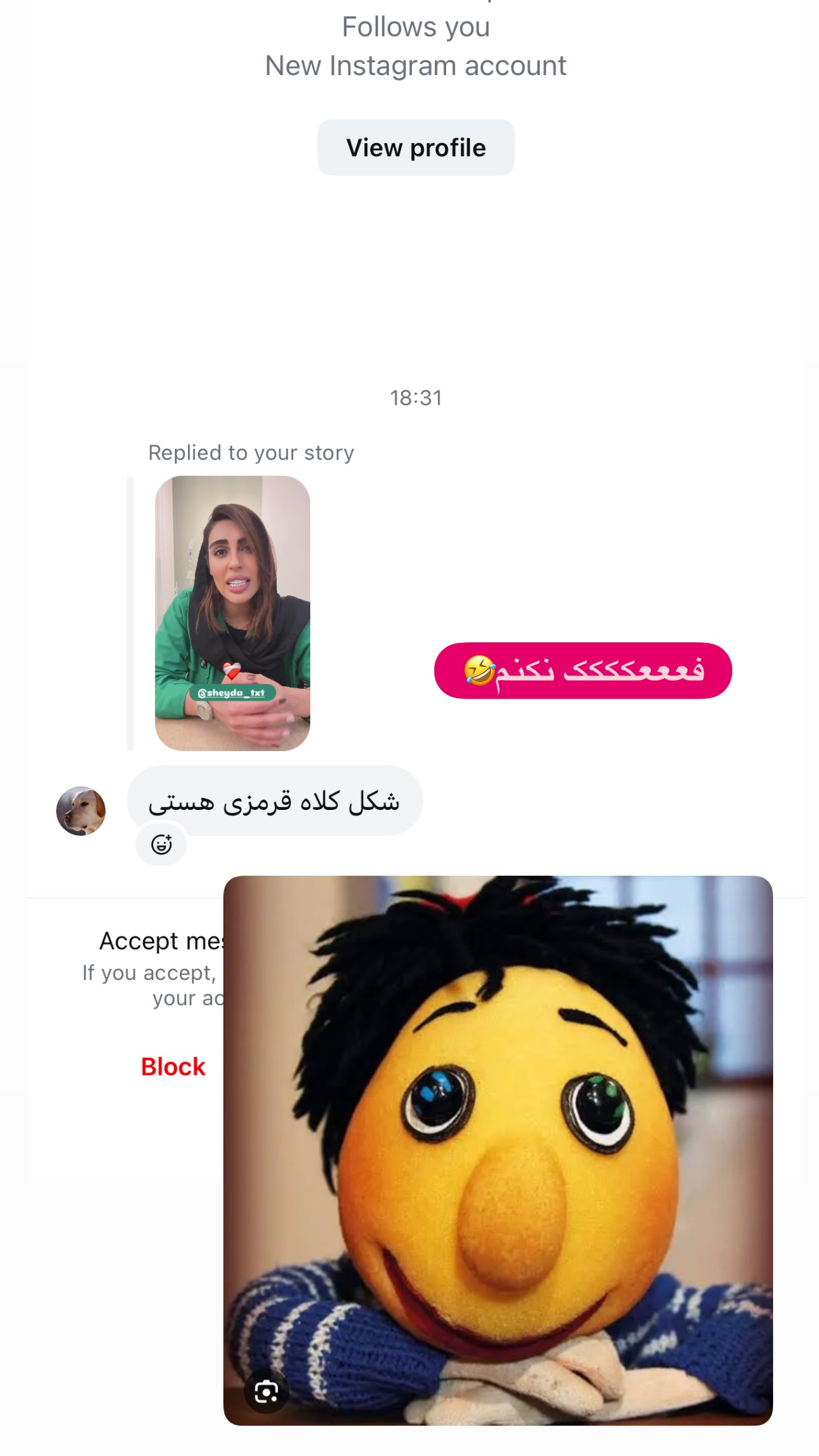  جدید ترین استوری اینستاگرام مهرشاد گل مکانیان