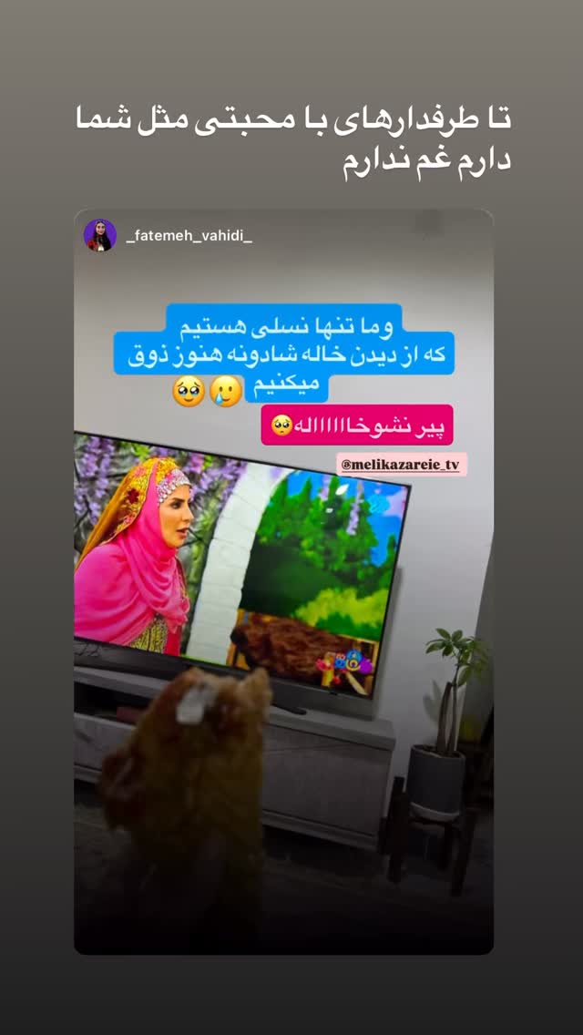  جدید ترین استوری اینستاگرام ملیکا زارعی