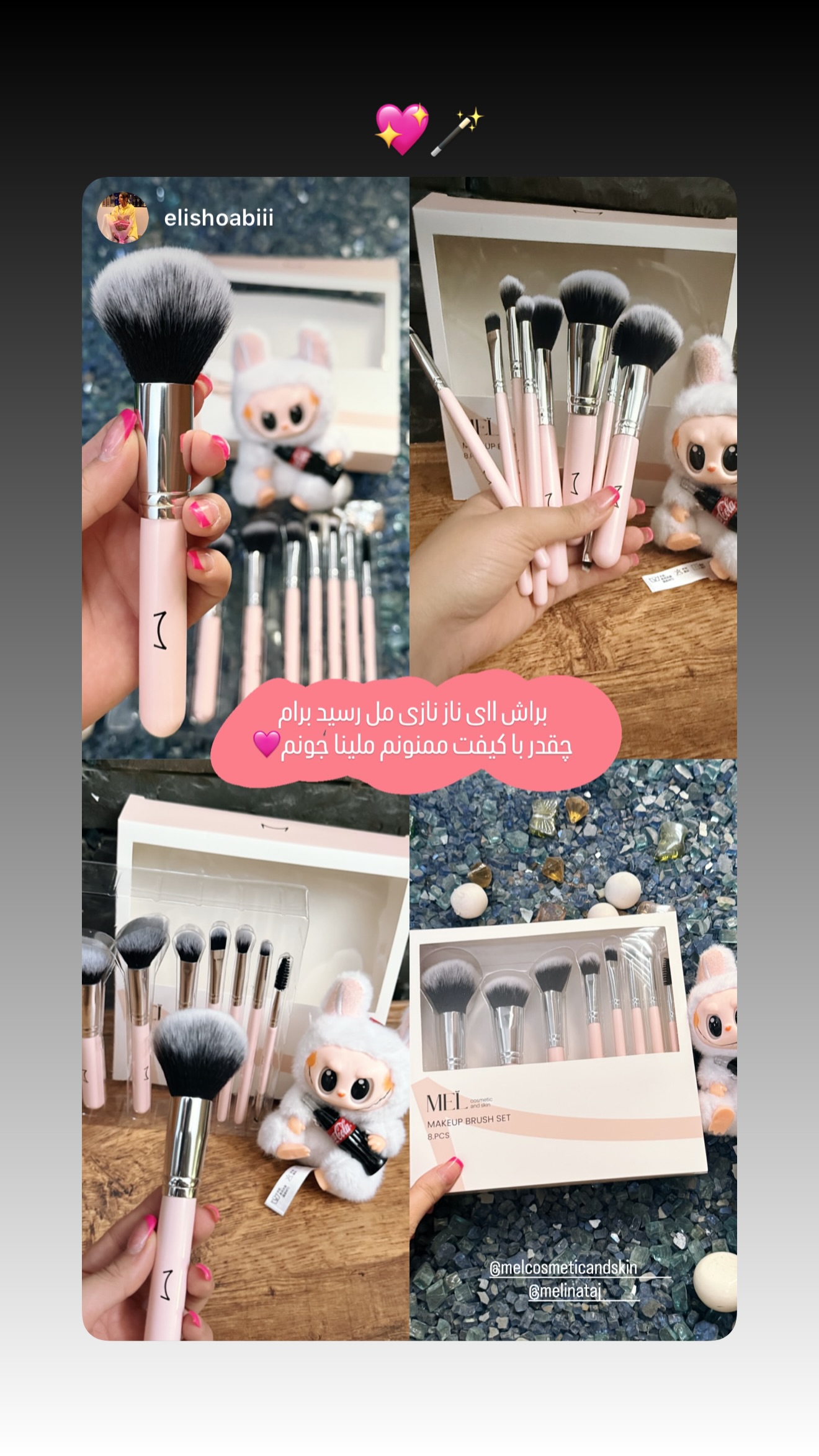  جدید ترین استوری اینستاگرام ملینا تاج