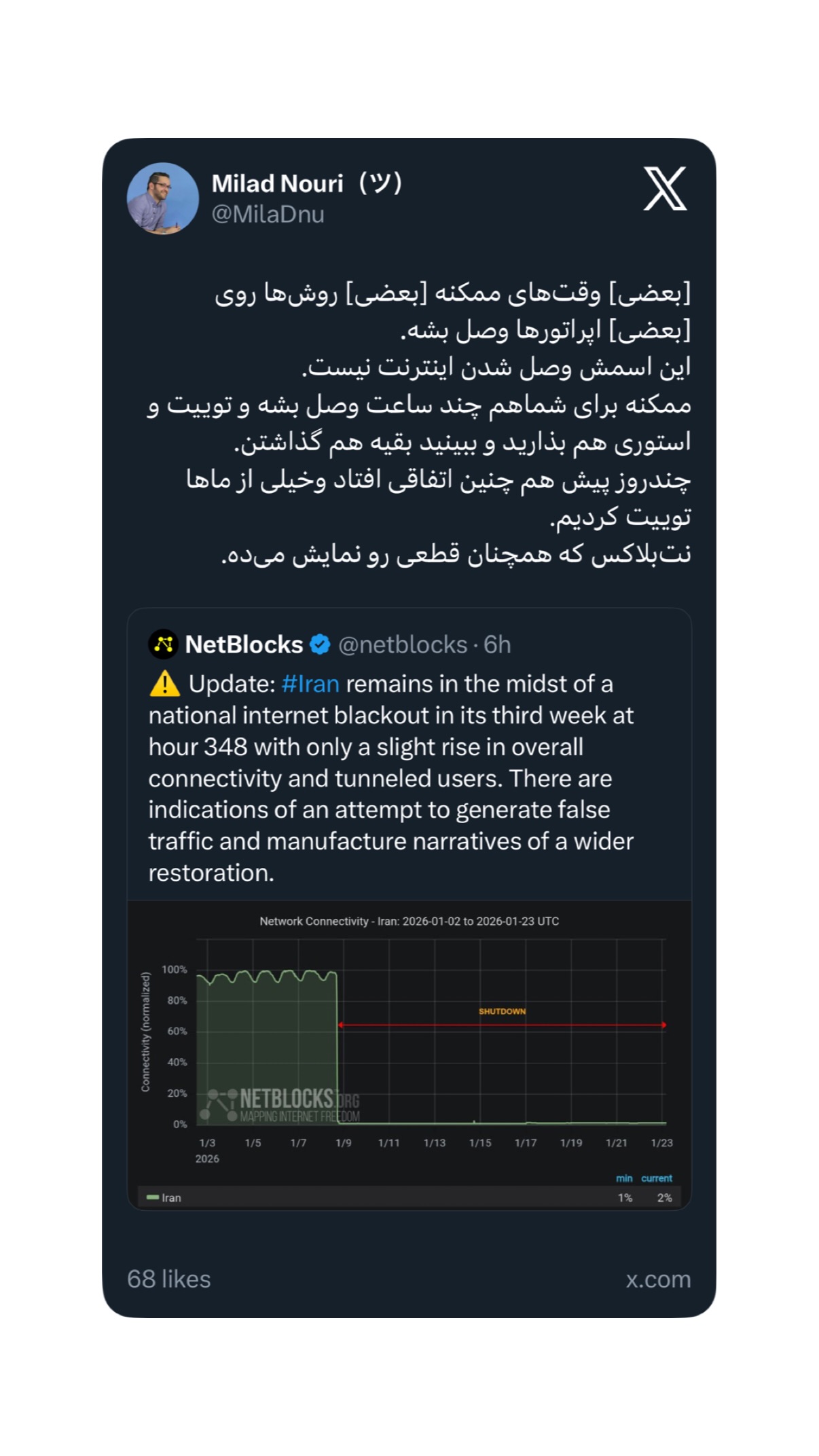  جدید ترین استوری اینستاگرام میلاد نوری
