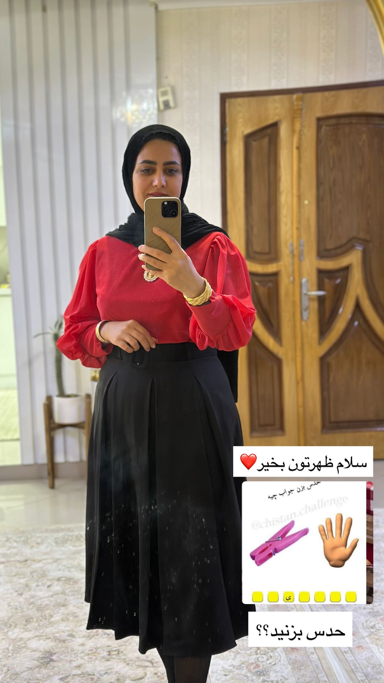  جدید ترین استوری اینستاگرام مینا حسن زاده