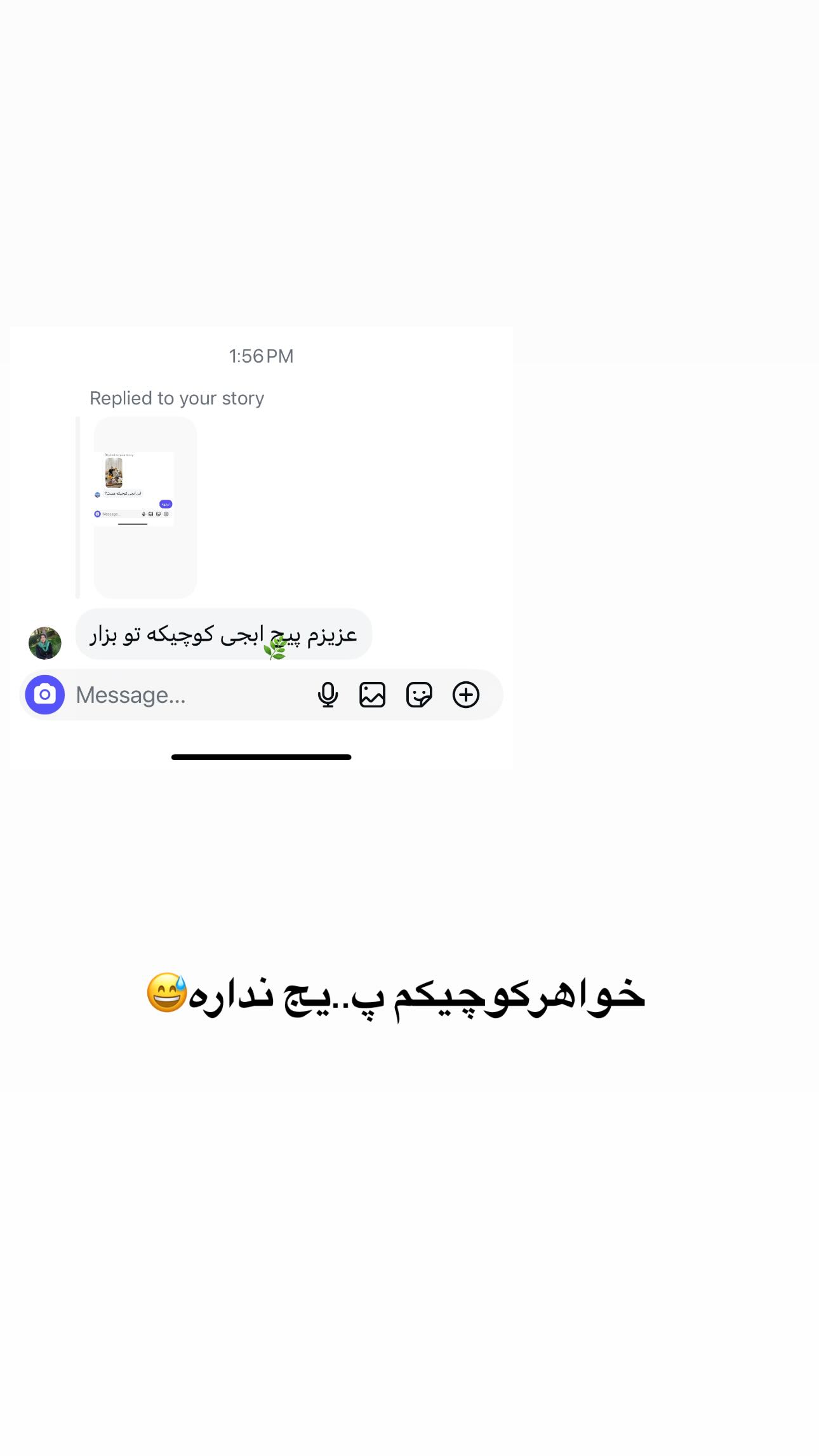  جدید ترین استوری اینستاگرام مینا حسن زاده