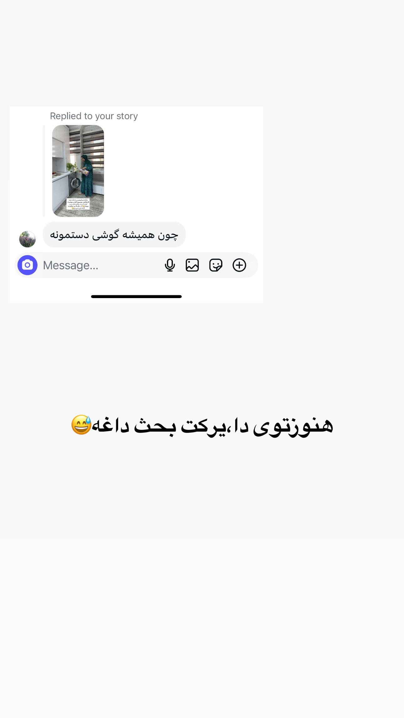  جدید ترین استوری اینستاگرام مینا حسن زاده