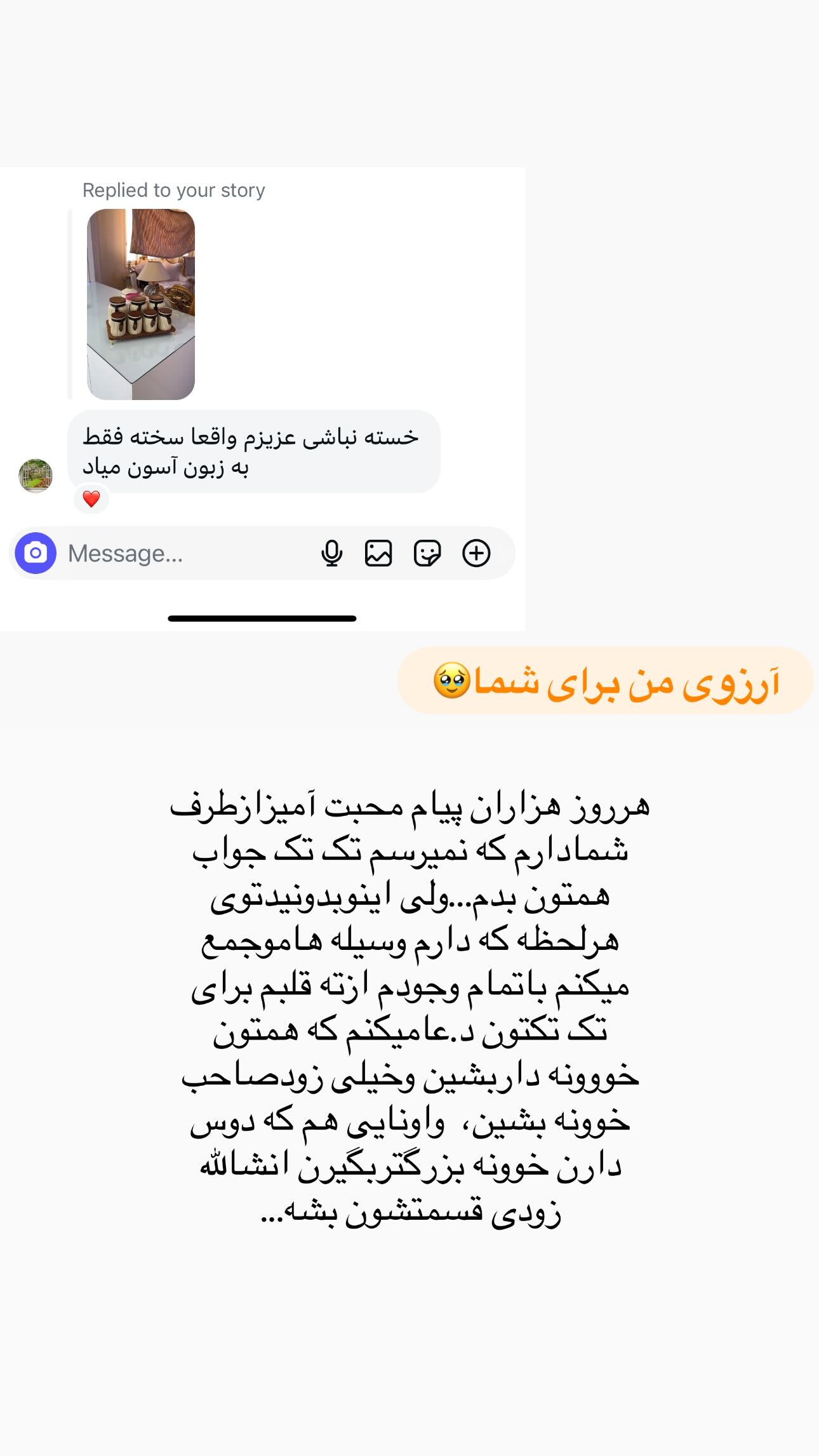  جدید ترین استوری اینستاگرام مینا حسن زاده