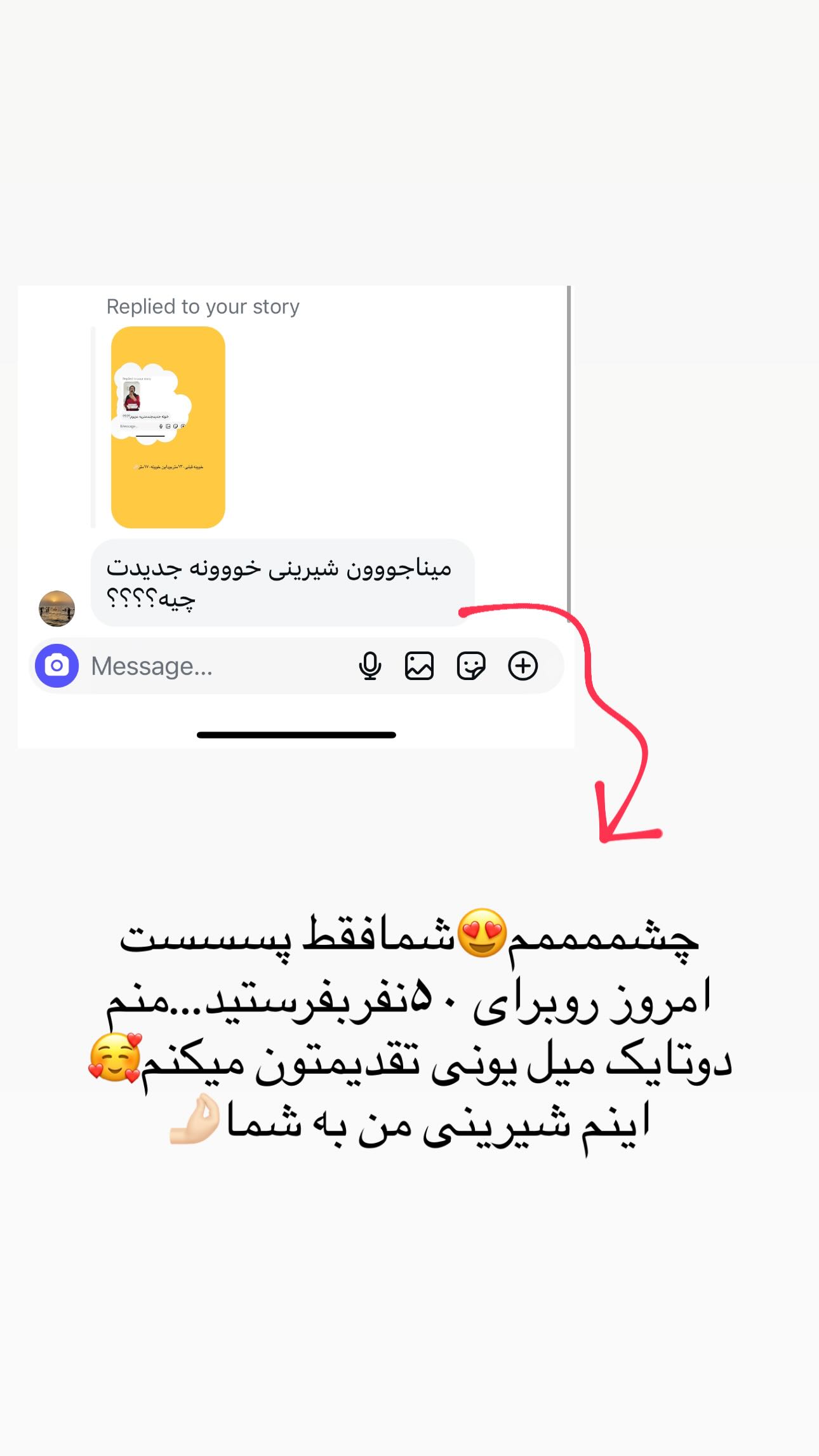  جدید ترین استوری اینستاگرام مینا حسن زاده