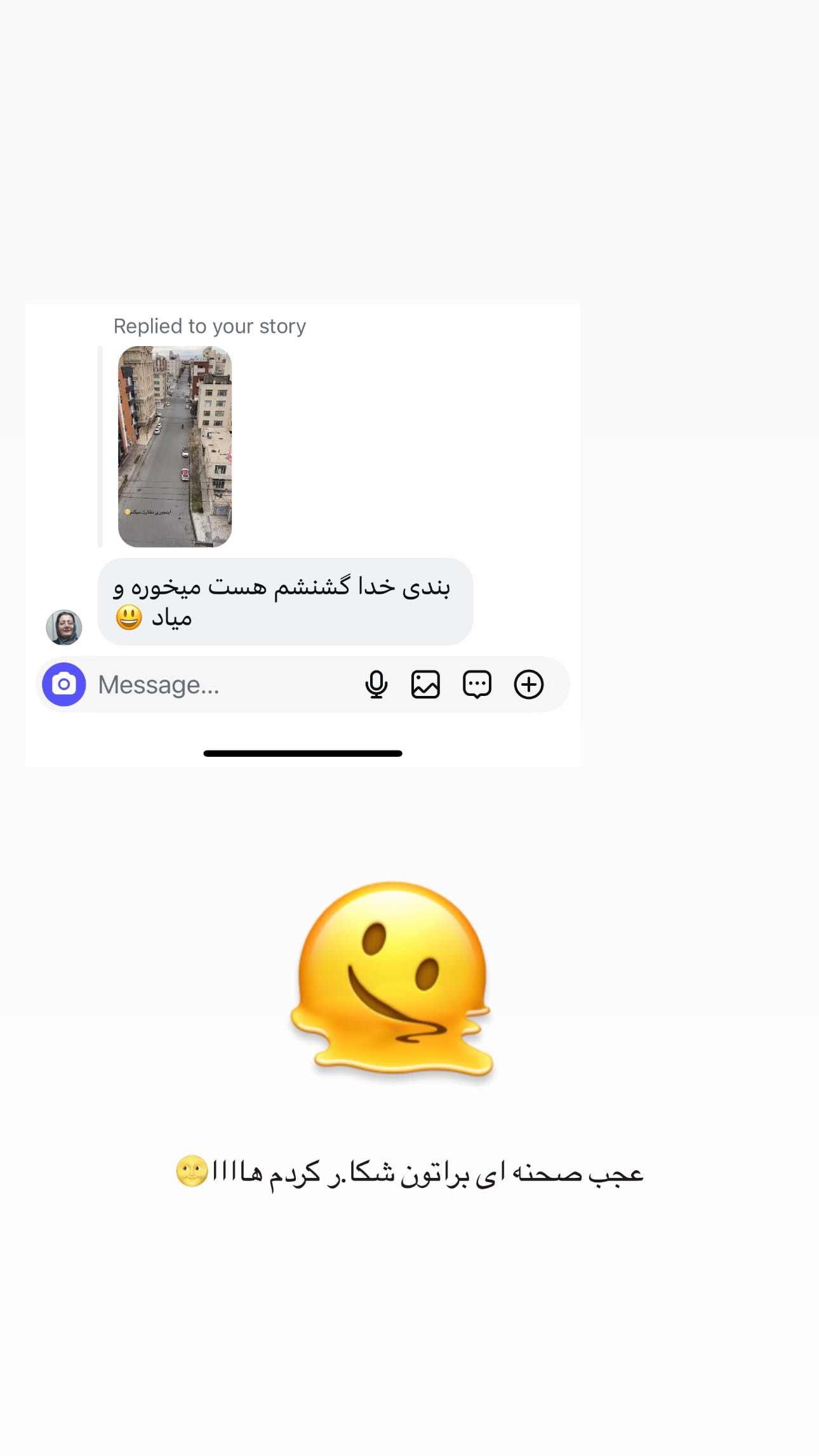  جدید ترین استوری اینستاگرام مینا حسن زاده