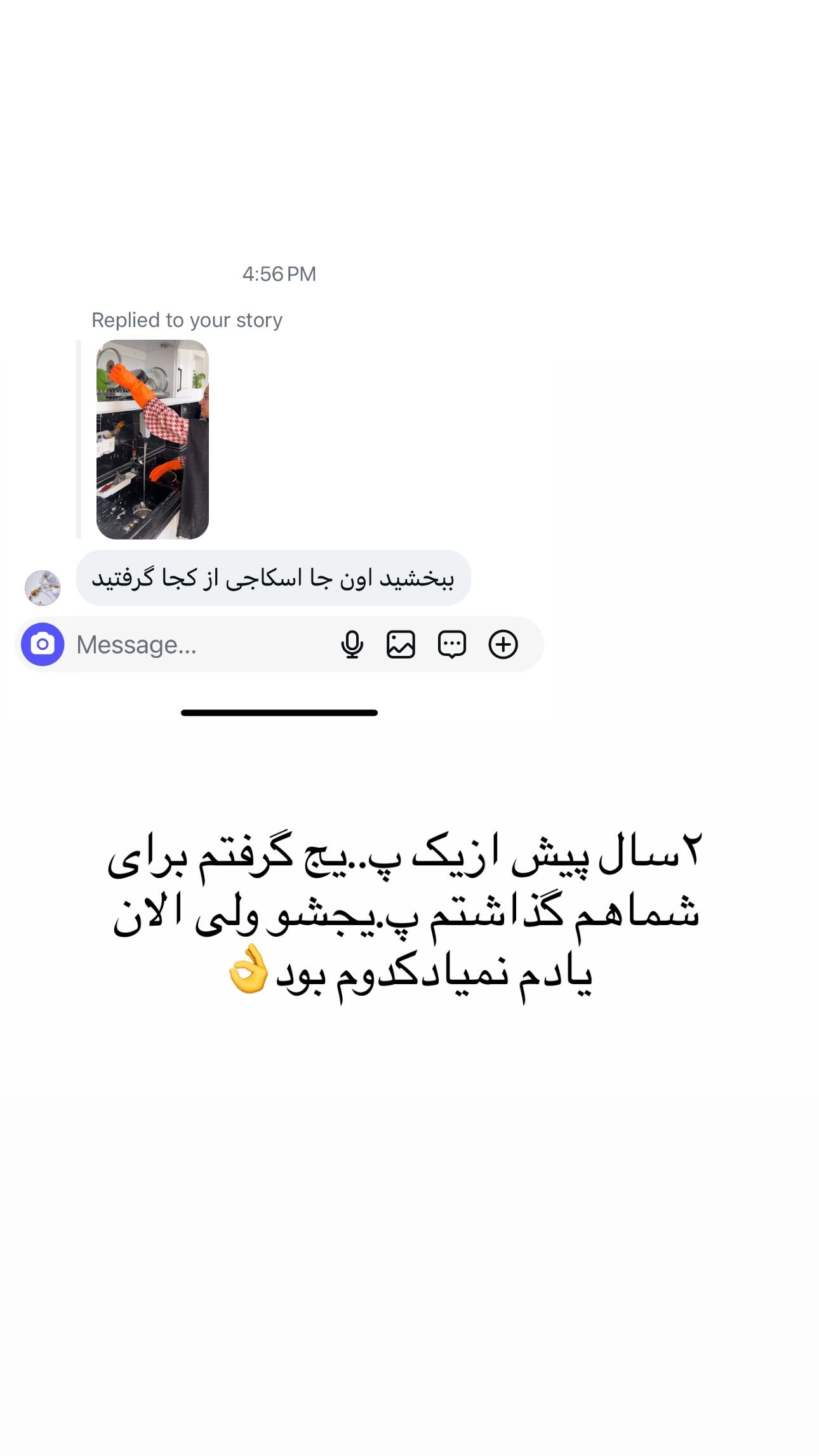  جدید ترین استوری اینستاگرام مینا حسن زاده